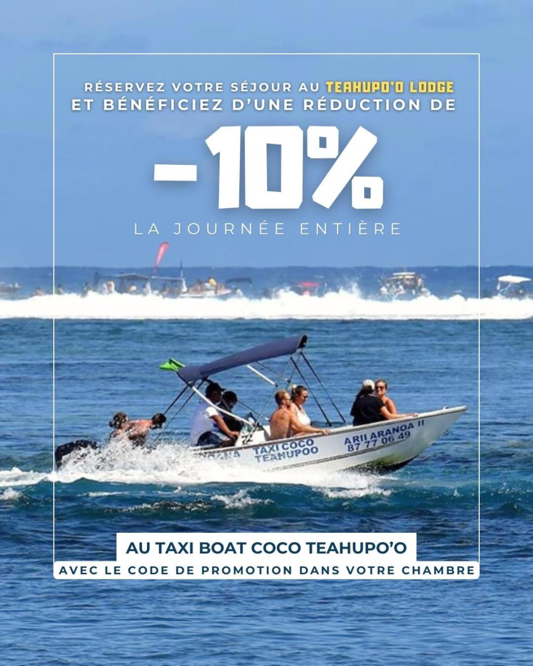 Teahupo'O Lodge, Fare Raepu'U, L'Aventure Du Bout De L'Ile En Famille Ou Entre Amis Teahupoo Exterior foto